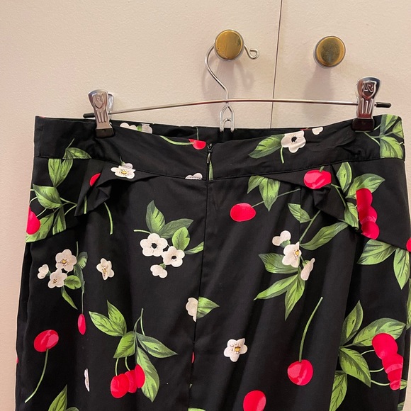 Cherry-Floral print skirt-Grace Karin - Picture 4 of 4